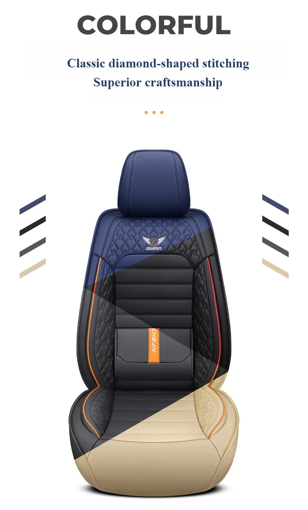Full-Wrap Leather Car Seat Covers – Durable Universal Fit for All-Season Driving