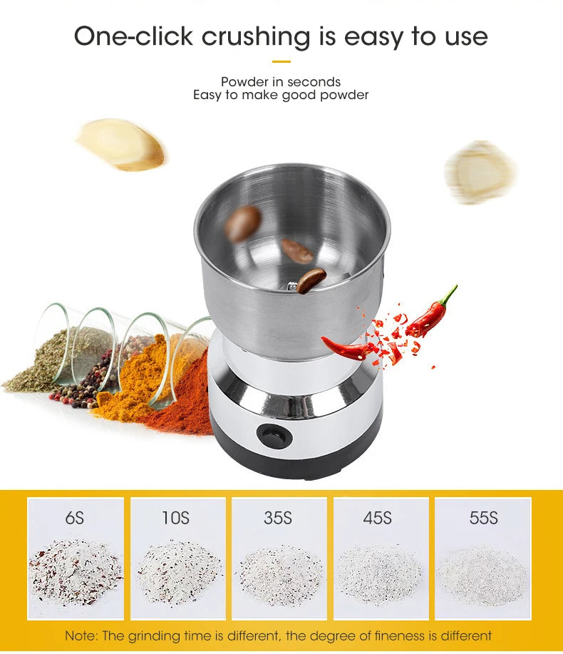 Electric Grain Grinder – 300ml Ultrafine Mill for Coffee and Baby Food