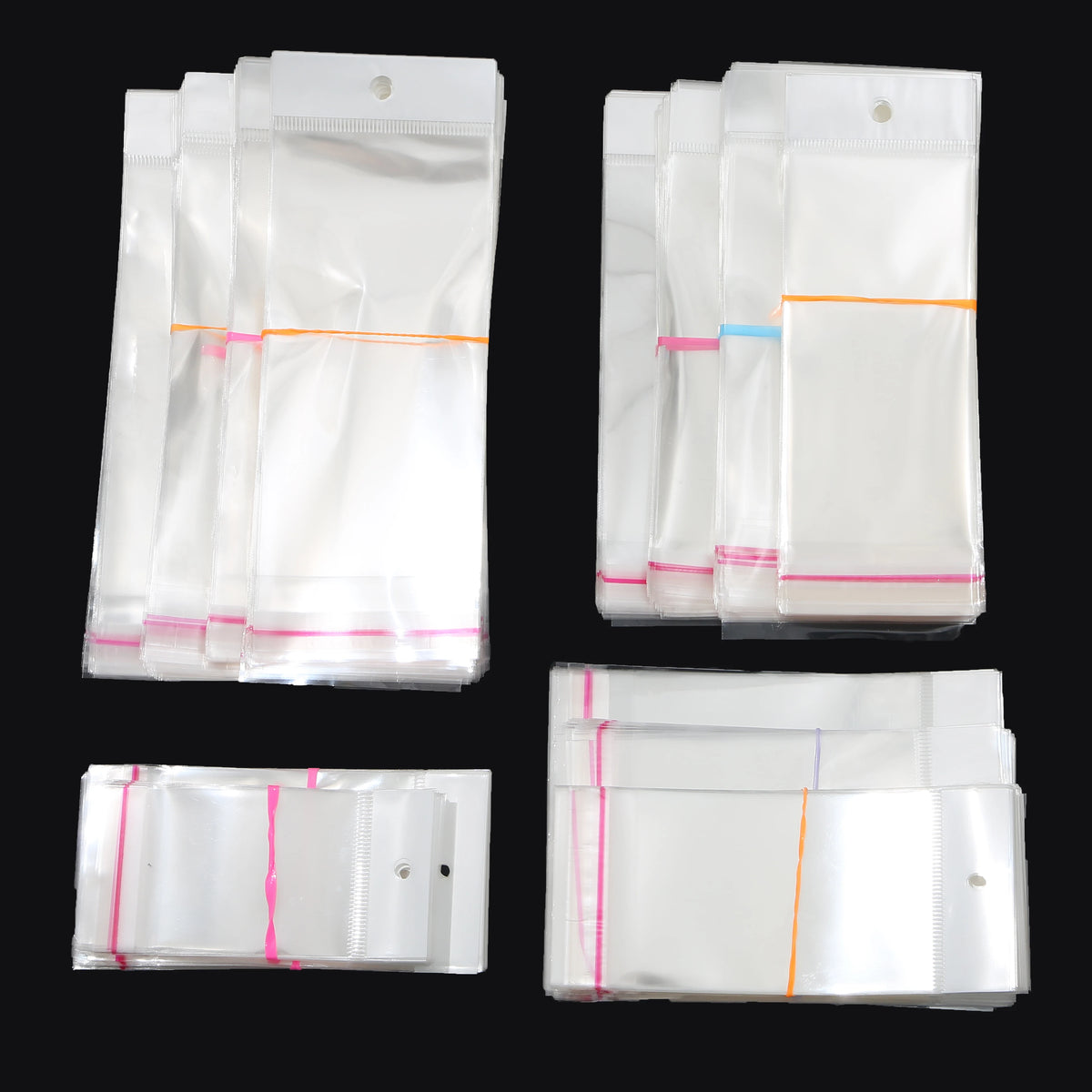 Self-Sealing Cellophane Bags – Transparent Adhesive Packaging for Gifts and Treats