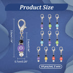 Christmas Enamel Stitch Markers – Alloy Crochet Charms for Knitting Projects