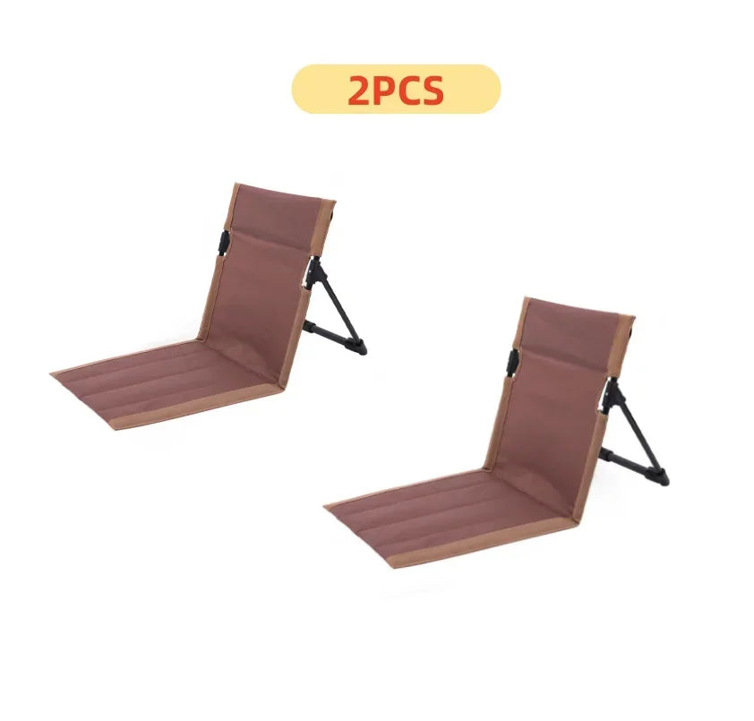 Foldable Camping Chair – Portable Cushioned Seat for Outdoor Picnic and Beach