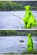 3-in-1 Waterproof Rain Poncho – Hooded Rainwear for Camping and Hiking