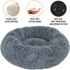 Plush Round Pet Bed – Warm Washable Sofa for Small to Large Dogs and Cats