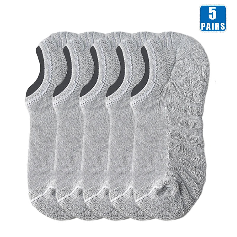Cotton Low-Cut Ankle Socks – Breathable Casual Footwear for Men