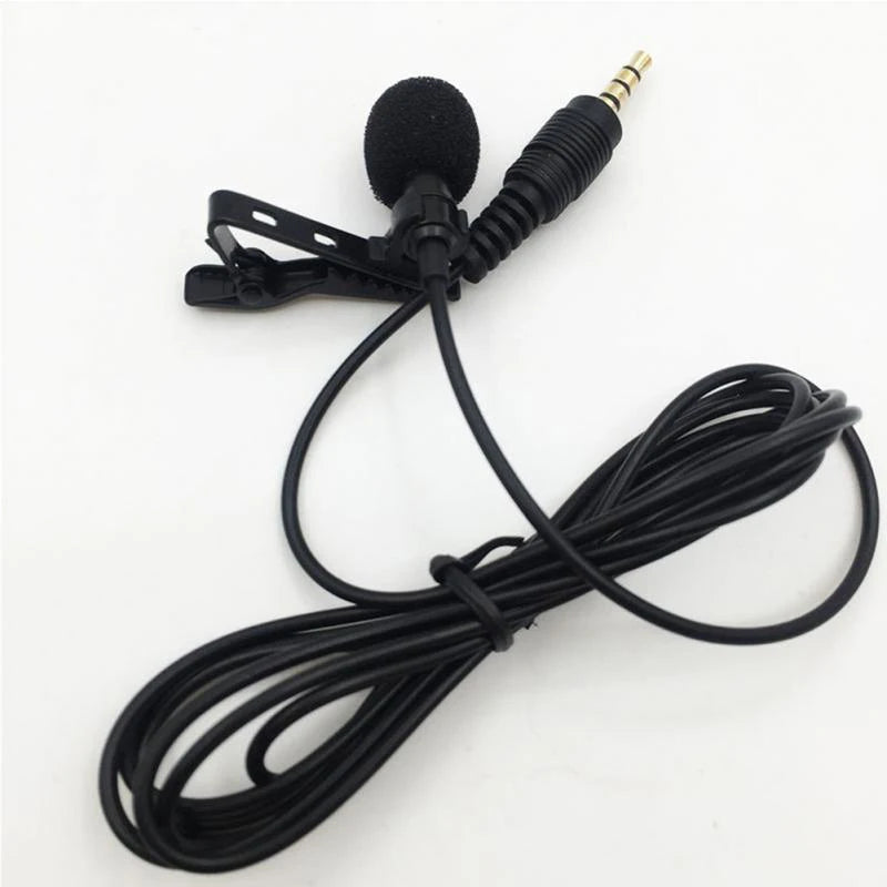 3.5mm External Microphone – Wired Clip-On Mic for Car Audio and Auto Radio