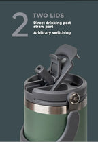 Stainless Steel Insulated Tumbler – 900ml Double-Wall Cup for Travel and Office