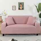 Jacquard Stretch Sofa Cover – Elastic Slipcover for L Shape and Standard Couches