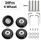 Luggage Replacement Wheels – Silent Repair Kit for Travel Suitcase