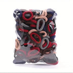 Colorful Nylon Hair Ties – Elastic Ponytail Holders for Kids Hair Styling