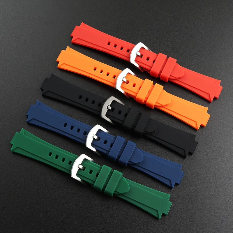 Rubber Watch Strap – Silicone Diving Band for Oris Aquis Series
