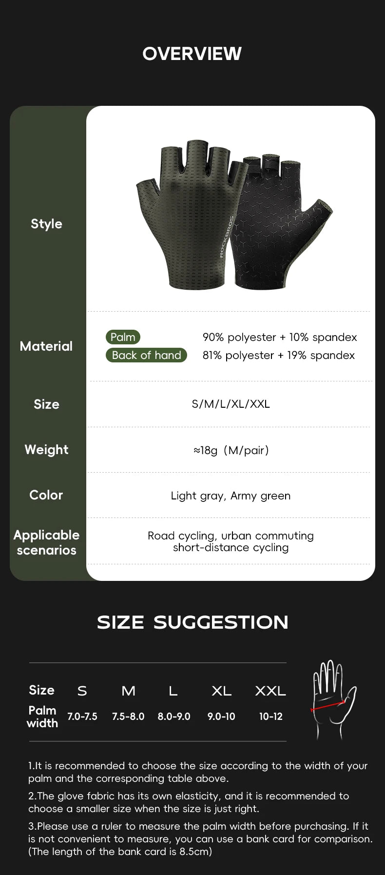 ROCKBROS Half Finger Cycling Gloves – Shock-Absorbing MTB Gear for Summer