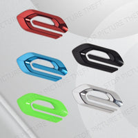 Metal E Logo Car Emblem – Alloy Trunk Fender Badge for Peugeot Vehicles