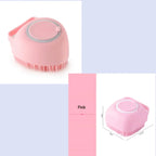 Silicone Pet Grooming Gloves – Shampoo Dispensing Brush for Dog Bathing