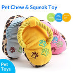 Plush Slipper Dog Toy – Durable Squeaky Rope Teether for Pet Boredom Relief