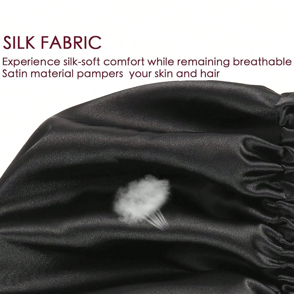 Silk Sleep Bonnet – Adjustable Double Layered Cap for Hair Protection