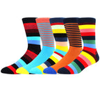 Cotton Novelty Crew Socks – Colorful Animal Print for Casual Halloween Wear
