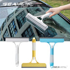 3-in-1 Glass Cleaning Squeegee – Spray Bottle Tool for Car and Home Wash