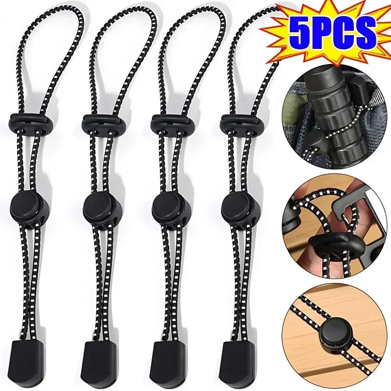 Elastic Rope Buckle – Trekking Pole Fixation for Hiking Camping Gear