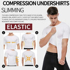 Mens Compression Undershirt – Seamless Slimming Body Shaper for Gynecomastia