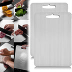 Titanium Cutting Board – Double Thick Metal Surface for Kitchen and Camping