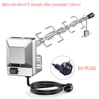 Universal Stainless Steel Rotisserie Kit – Electric BBQ Grill for Outdoor