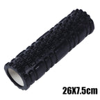 33cm Foam Yoga Massage Roller – Textured Grid Muscle Recovery for Gym Training
