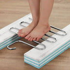 5-Tier Multi-functional Pants Hanger – Non-slip Closet Storage Organizer