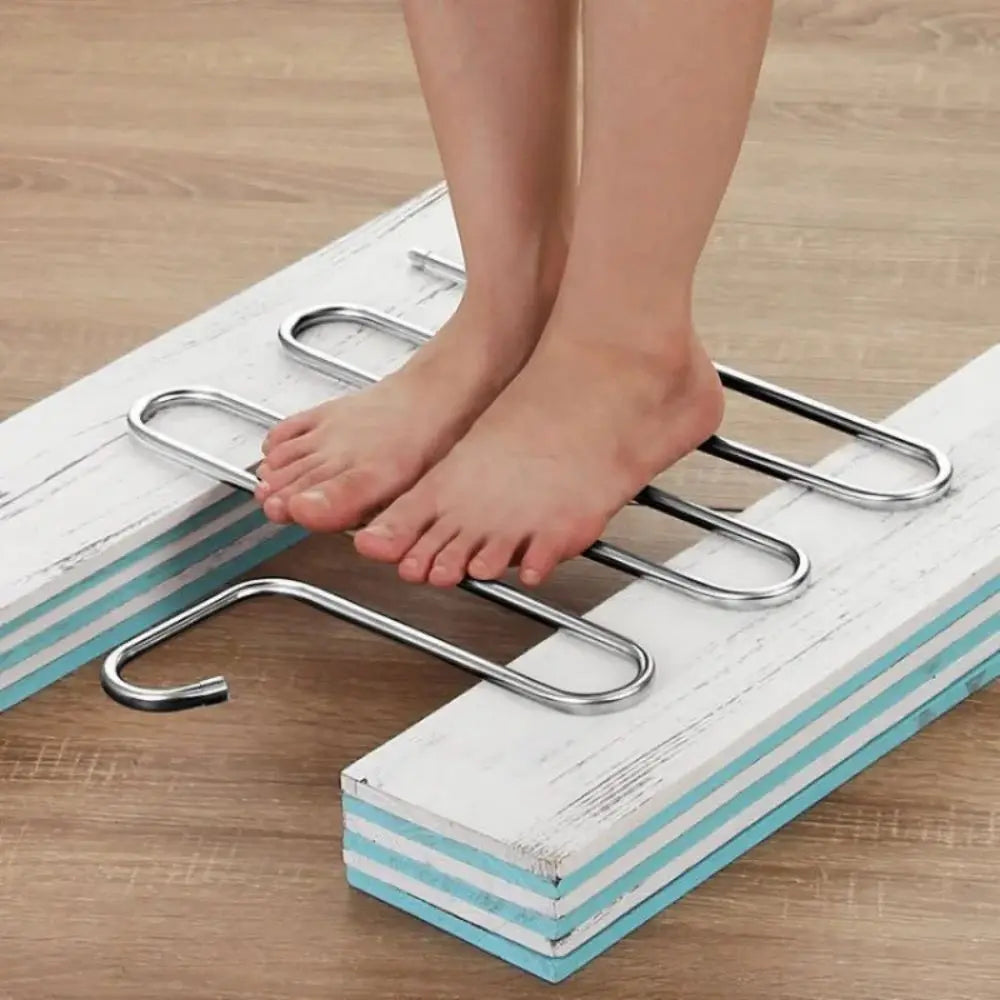 5-Tier Multi-functional Pants Hanger – Non-slip Closet Storage Organizer