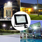 LED Floodlight with PIR Motion Sensor – IP66 Waterproof Outdoor Garden Light