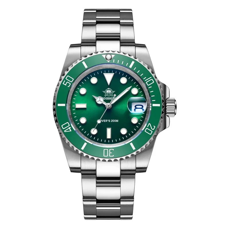 ADDIESDIVE Quartz Dive Watch – Stainless Steel Ceramic Bezel for Scuba Diving