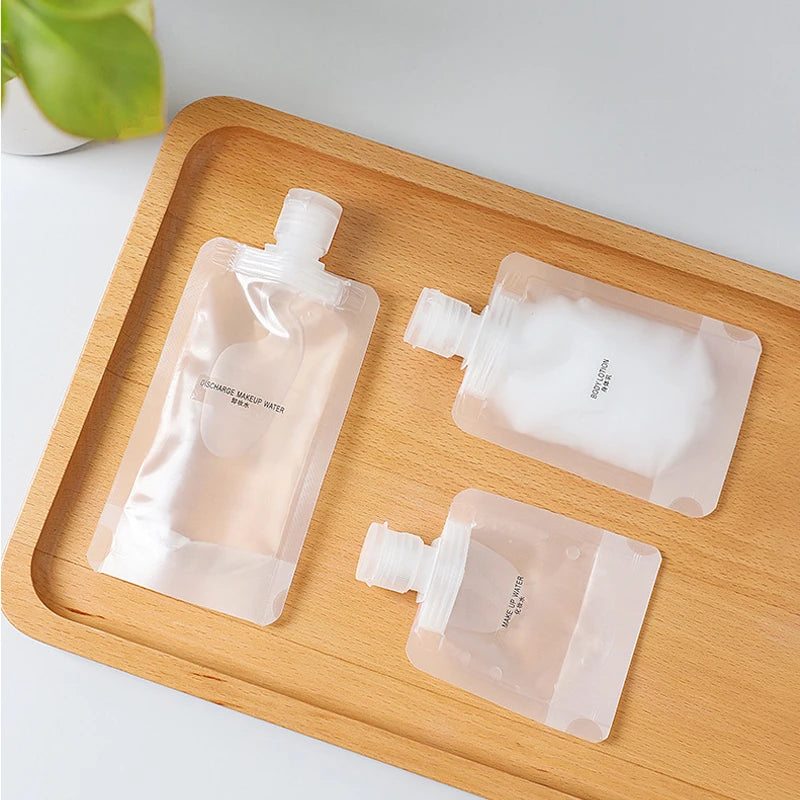 Refillable PET Travel Bottle Set – Portable Cosmetic Containers for Vacation