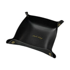Folding Leather Storage Tray – Nordic Desktop Organizer for Jewelry and Keys