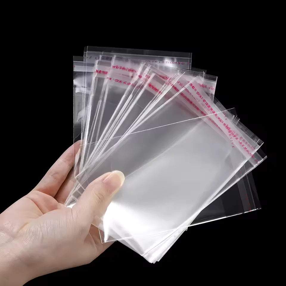 Self-Adhesive Cellophane Bags – Transparent Plastic Packaging for Jewelry Candy