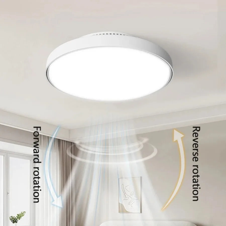 Bladeless Ceiling Fan Light – 6-Speed Remote Dimmable Fixture for Home Decor