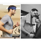 Quick-Dry Sports Sweatband – Elastic Fitness Headband for Running and Yoga