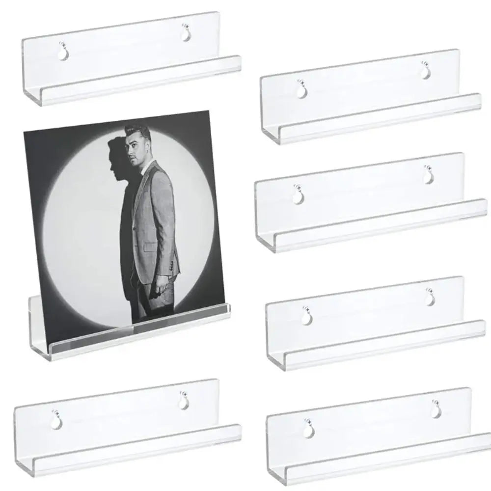 Acrylic Vinyl Record Wall Mount – Clear Display Shelf for Music Collectors