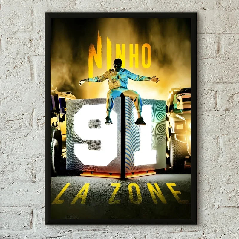 Ninho Rapper Wall Poster – Self-Adhesive Waterproof Art for Room Decor