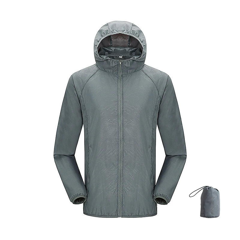 Waterproof Hiking Jacket – Unisex Quick Dry Windbreaker for Outdoor Trekking