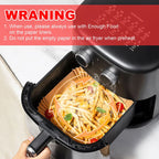 Disposable Air Fryer Parchment Liners – 9 Inch Nonstick Paper for Baking
