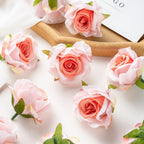 Artificial Silk Rose Heads – Decorative Flowers for Wedding Home Decor