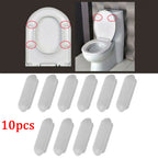 Toilet Seat Buffer Set – Noise Reduction Pads for Bathroom Maintenance