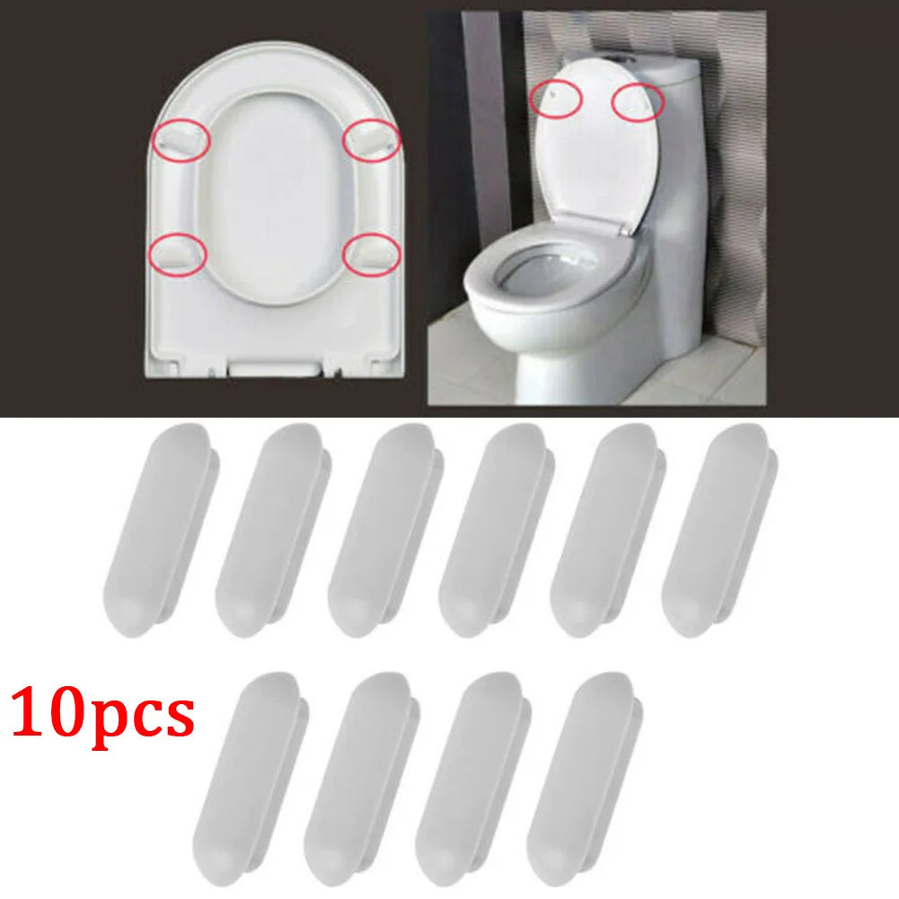 Toilet Seat Buffer Set – Noise Reduction Pads for Bathroom Maintenance