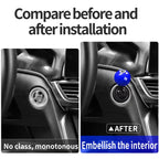 Metal Joystick Ignition Button – Decorative Engine Start Cover for Car Interior