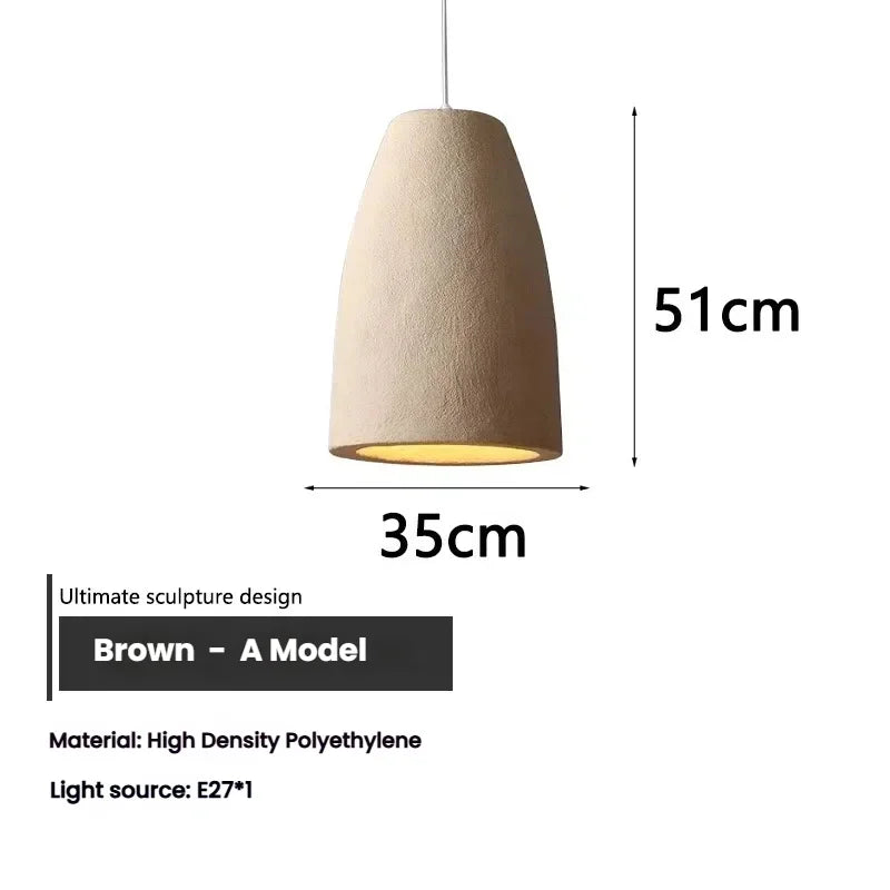 Wabi Sabi LED Chandelier – Modern Minimalist Pendant Light for Dining Room