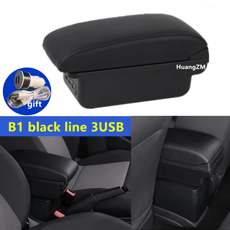 Center Console Armrest Box – Storage Organizer for Peugeot 208 and 2008