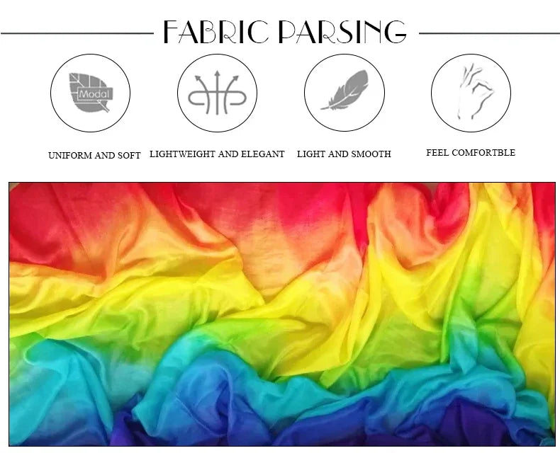 100% Silk Belly Dance Veil – Lightweight Hand Scarf for Performance Props