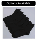 Mid Length Cotton Socks – Solid Color Business Casual for Daily Wear