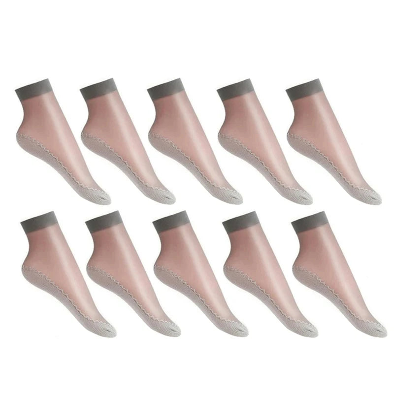 Ultrathin Transparent Boat Socks – Breathable Women's Ankle Socks for Summer