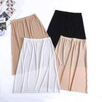 Ice Silk Half Slip – Plus Size Anti-Chafing Underskirt for Summer Dresses