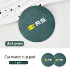 Suede Car Cup Holder Coasters – Anti-Slip Accessories for Renault Vehicles